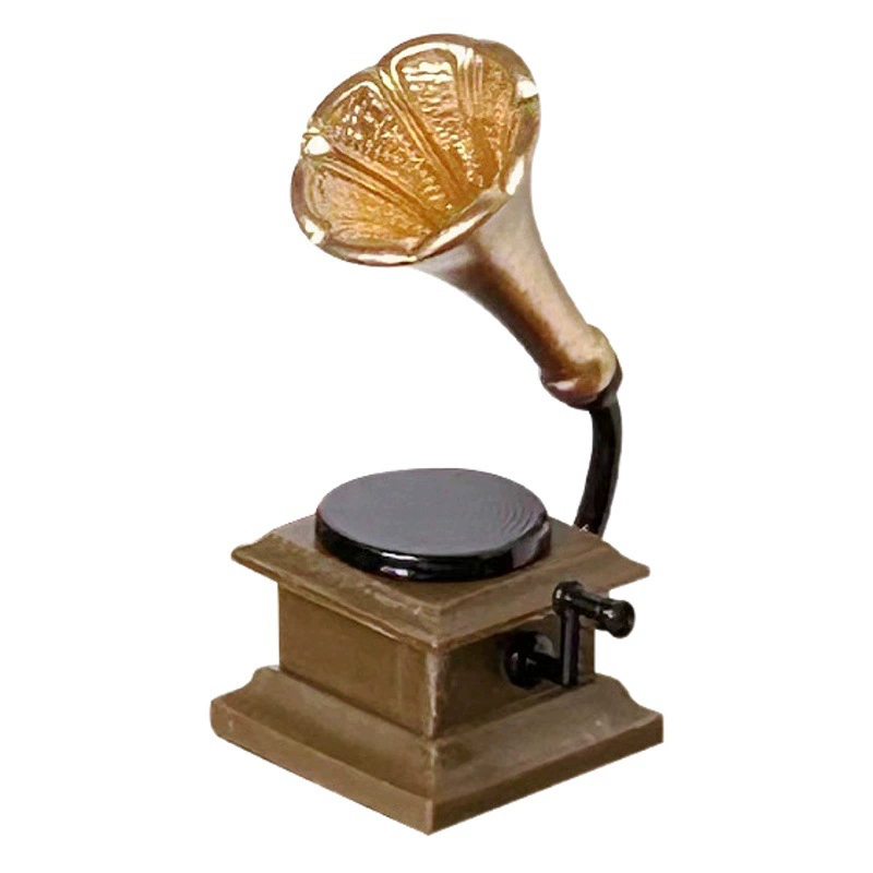 Honghao Direct Supply ob11 Миниатюрная Модель со сценой Аксессуары для кукольного домика Ретро Мини Фонограф Украшения B126