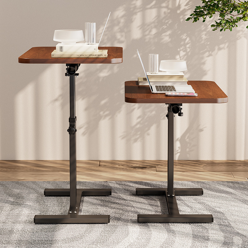 Bedside table, movable bed computer small table, bedroom lifting study desk, home laptop foldable table