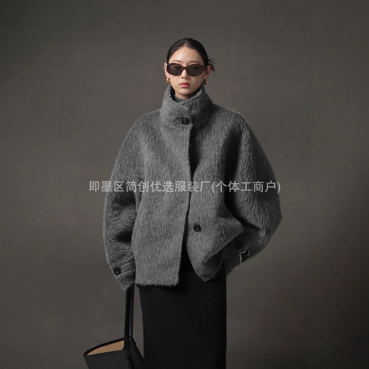 Minimalistic design woolen import jacket, winter alpaca, new collection