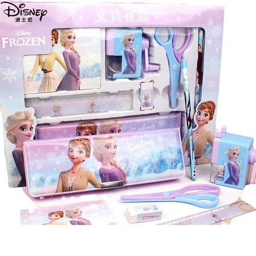 Disney Frozen Princess Children's Stationery Gift Box Set Elementary School Girls Stationery Box Birthday Gift