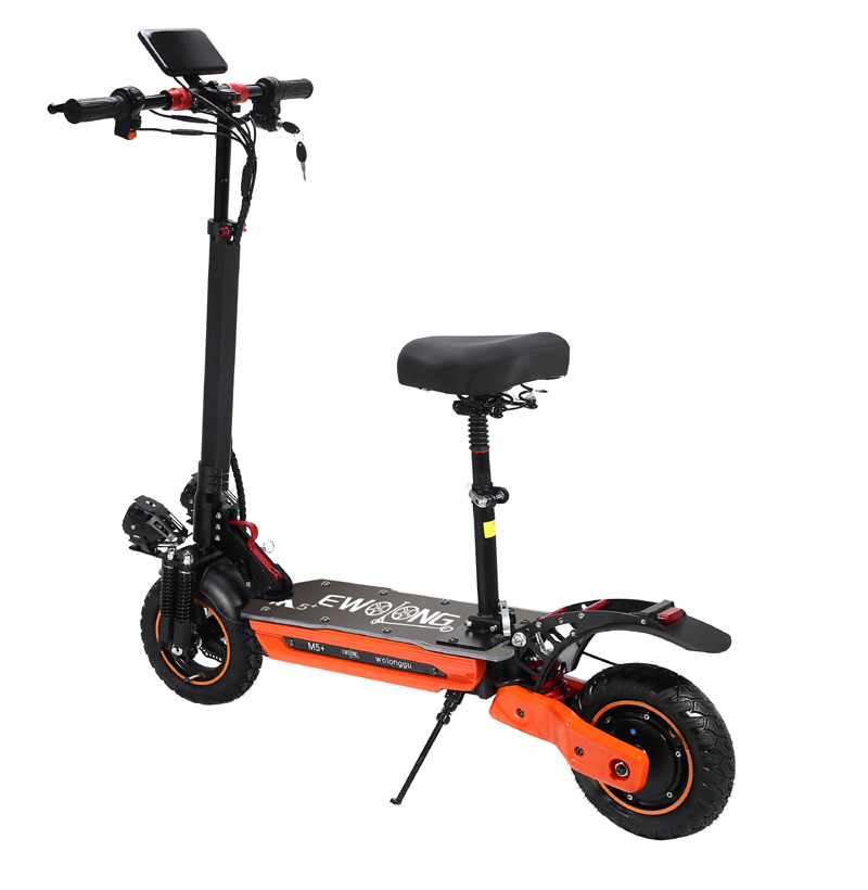 Adult Off-Road Electric Scooter 48V1000W Lithium Battery Foldable Dual-Drive Off-Road Electric Vehicle