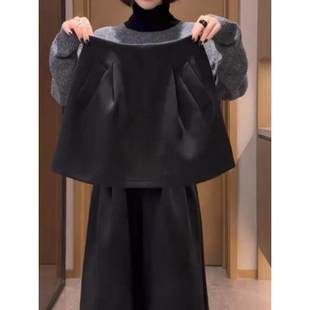 �W؛�Ӻ�ë��ȹ�궬����a���@�ݸ߼��к�ɫ�ְ�����ȹ��