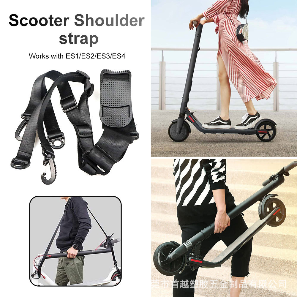Universal Shoulder Strap for Electric Scooter M365, Foldable Electric Scooter Strap, Heavy-Duty Outdoor Shoulder Strap, Quick Release