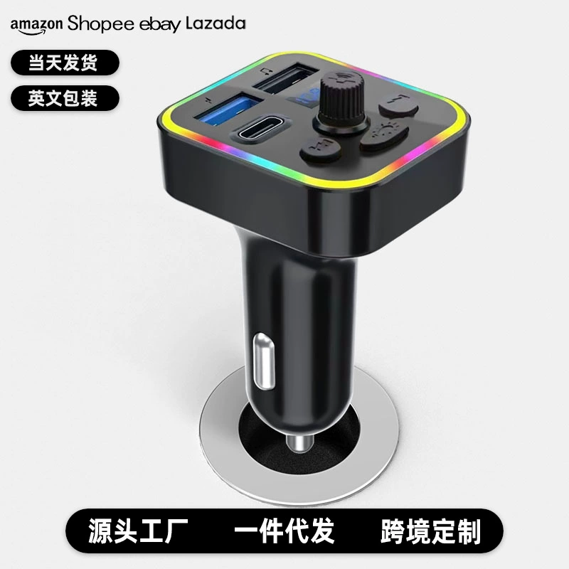 Производитель прямой волос M3 автомобильная зарядка автомобиля Bluetooth mp3 плеер цветной светильник с зарядным отверстий Type-c