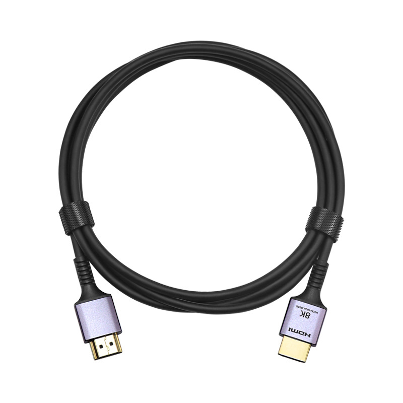 加工定制hdmi细线 铝合金便携8K@60Hz高清3D视频转接线 hdmi2.1线