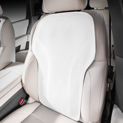 Seat Cushion, Universal Car Seat Cushion, Four Seasons Pad - tesla-white-backrest-cushion-one-piece