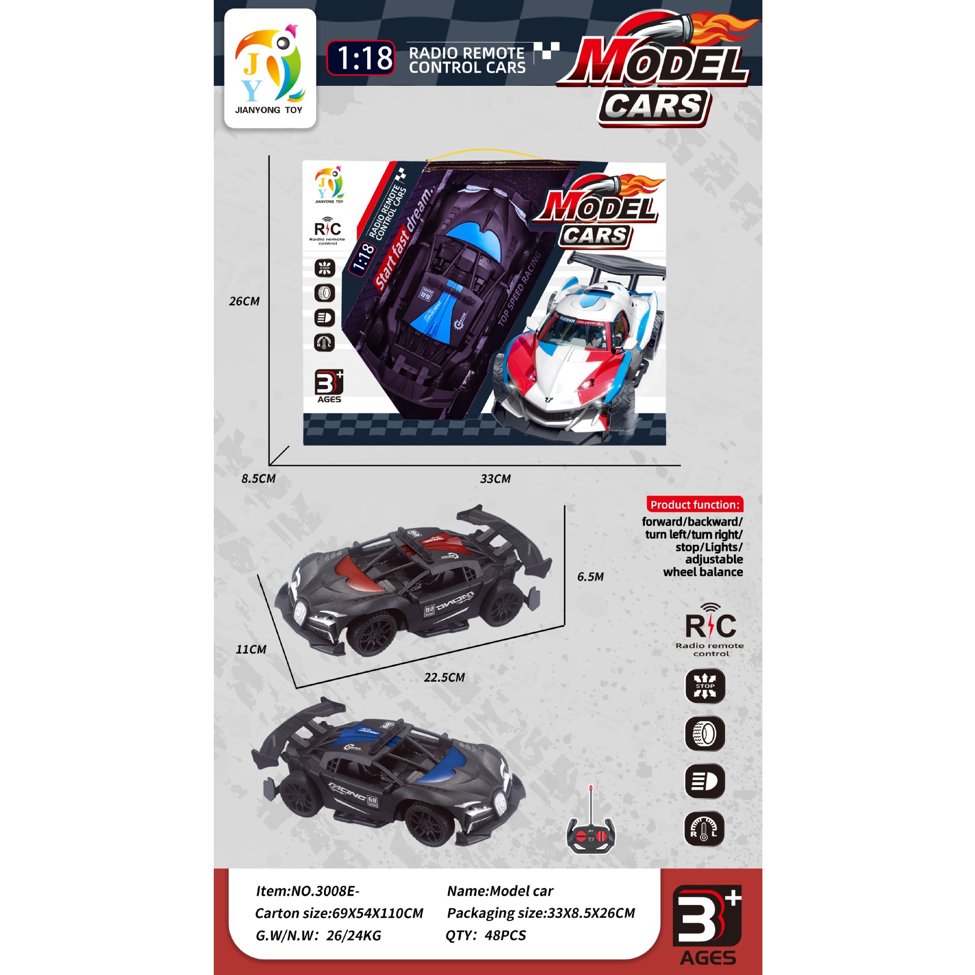 3008E 48 cajas