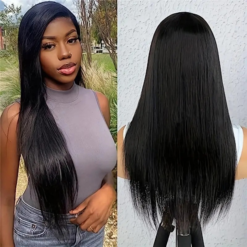 Women's Elegant Casual Holiday High Temperature Wire Centre Parting Long Straight Hair Wigs display picture 3