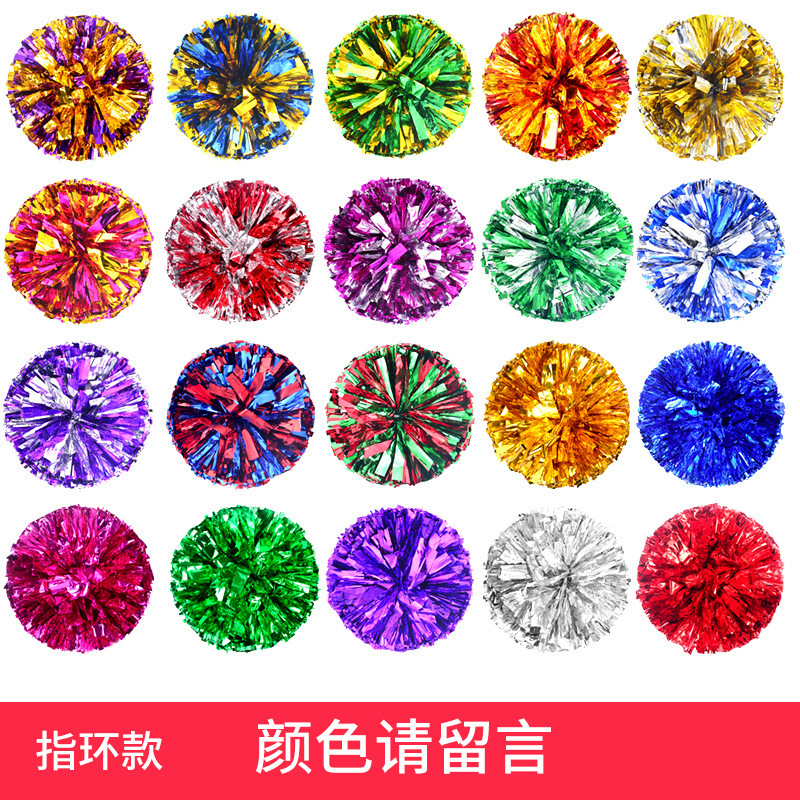 Porristas Bola de flores porristas mano flor mano sacudida flor danza rendimiento mano flor porristas flor bola de color rendimiento