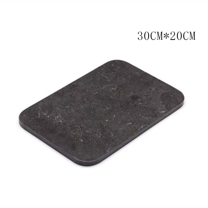 Nórdico estilo simple bandeja de mármol natural postre creativo plato de comida occidental placa de almacenamiento de joyería placa de decoración