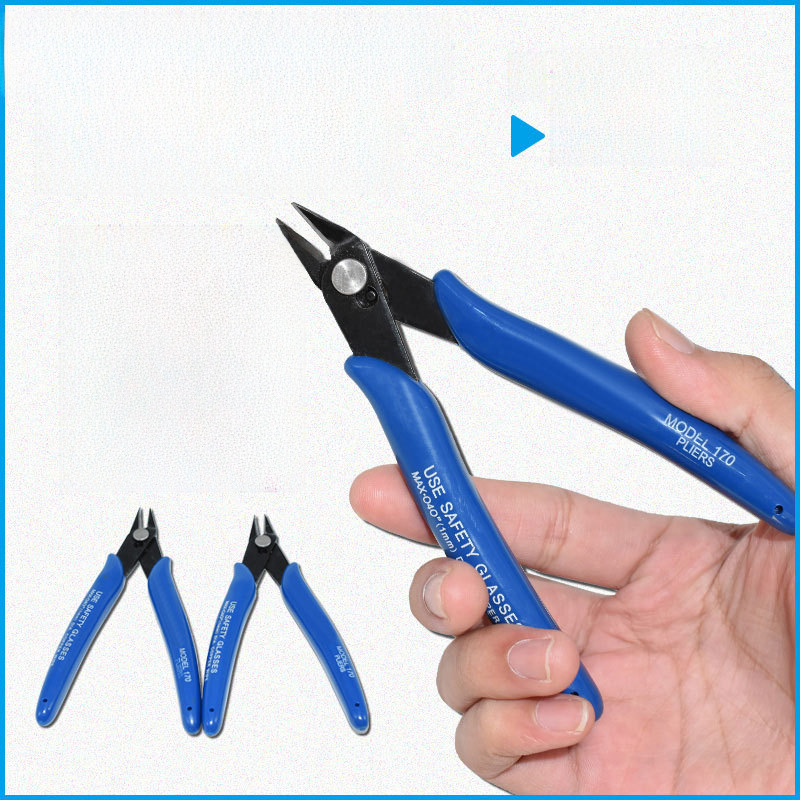 Blue plastic small pliers
