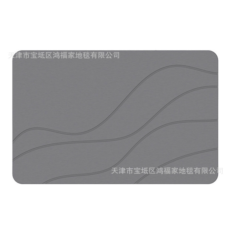 Transfronterizos rasgadas de barro de diatomita suave esterilla de suelo de baños europeos y estadounidenses antideslizante esterilla de absorción de agua alfombra cocina esterilla