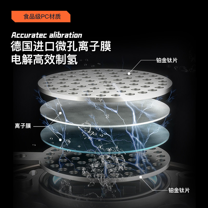 Suministro directo de fábrica de vasos de agua ricos en hidrógeno, hervidor de agua rico en hidrógeno de gran capacidad, olla deportiva rica en hidrógeno, cubo de Dunton, taza de agua, separación de hidrógeno y oxígeno