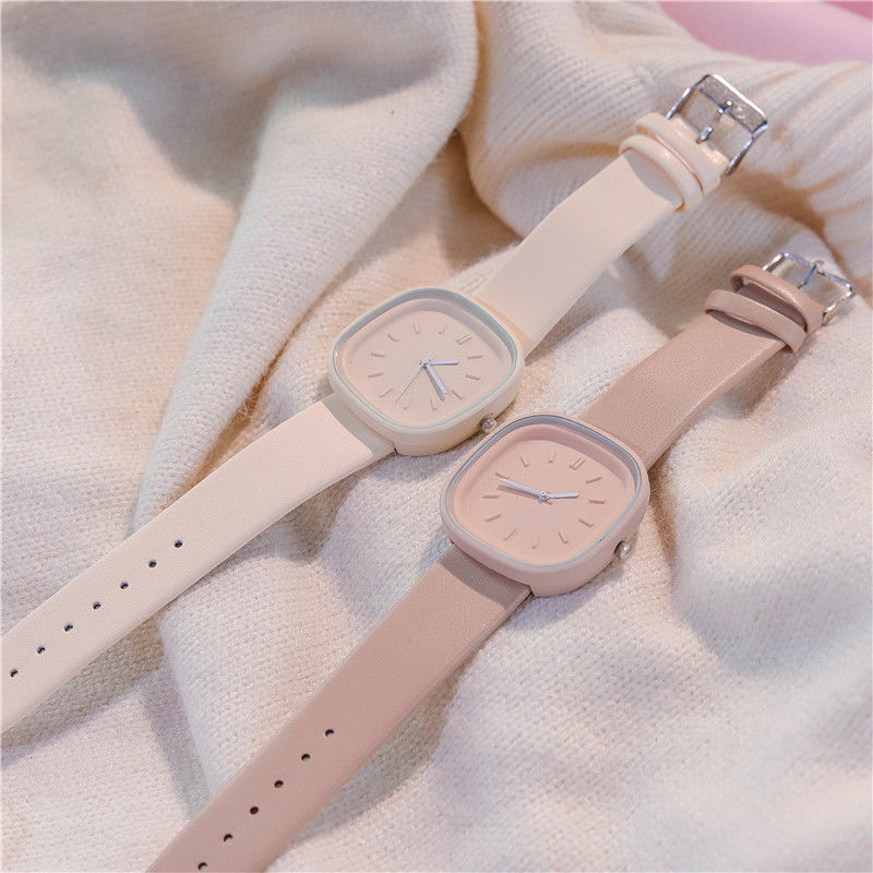 ins Niche Design Watch Female Students High Color Value Simple Temperament Junior High School Japanese Minimal Style 2022 New