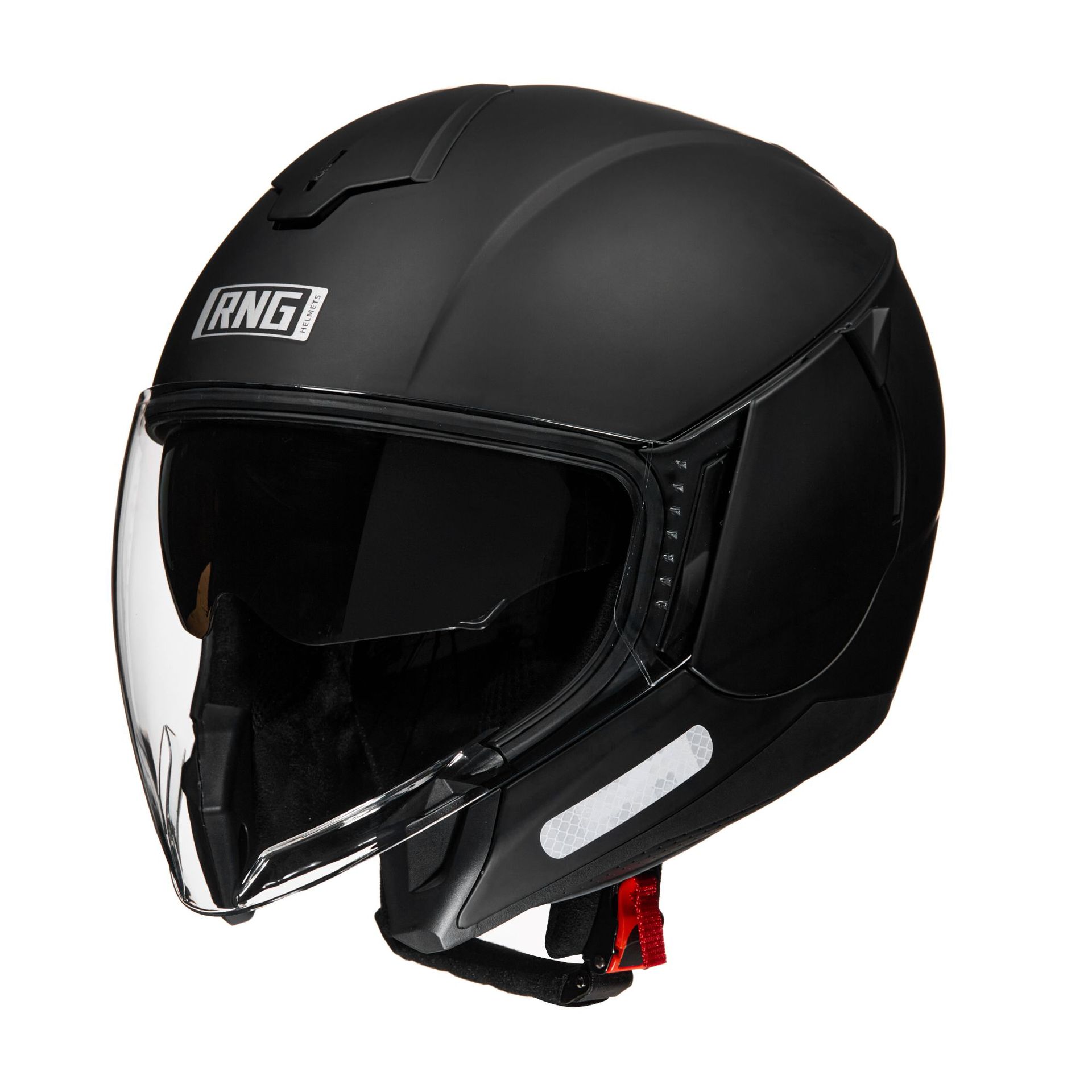 [personalizada] RNG transfronterizo 3 / 4 motocicleta unisex pedal casco de bicicleta doble lente cuatro estaciones casco