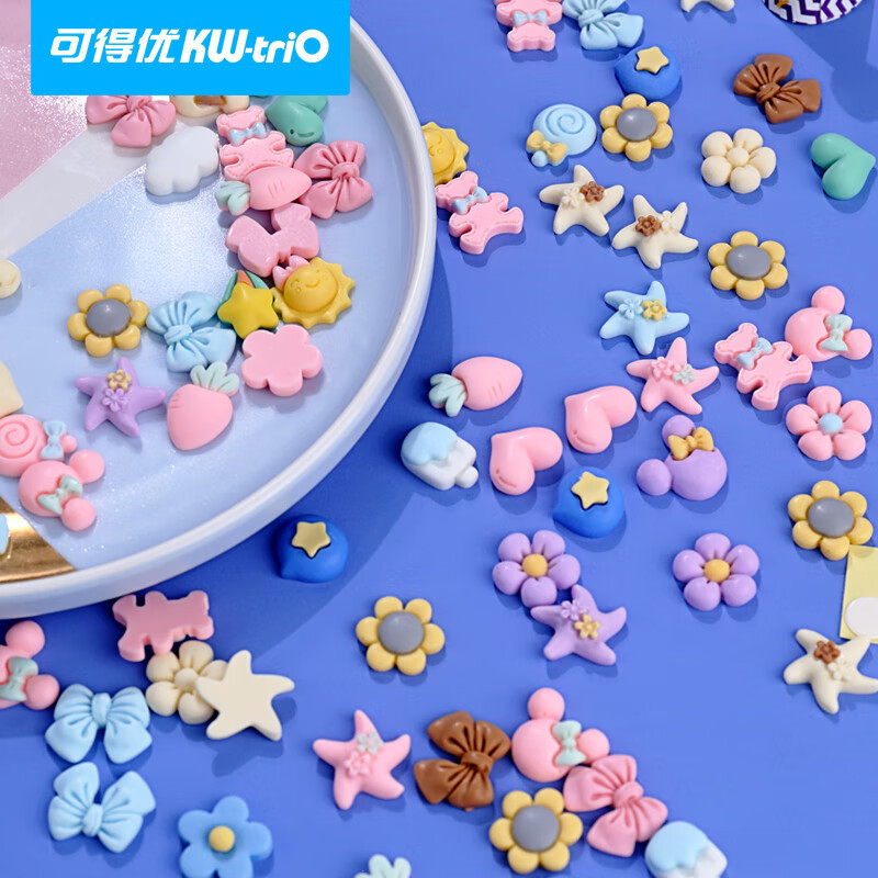 Kedeyu pegatinas de resina creativo lindo 3D pegatinas DIY Diario pegatinas de resina