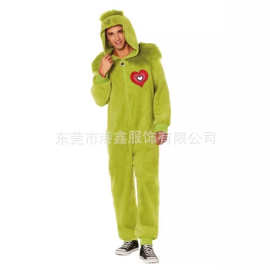 跨境成人版情人节男女同款格林奇连体服 - 苏斯博士