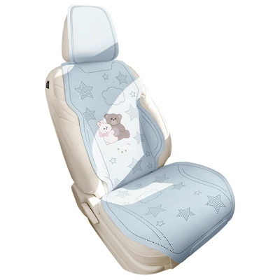 universal half-cover seat pad, summer | Universal seat cover - sky-blue-single-seat-please-note-the-vehicle-model-when-placing-an-order