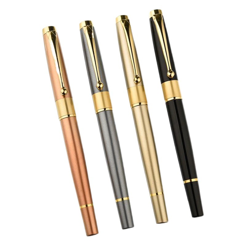 Wholesale spot metal signature pen black ball pen neutral pen business gift pen advertising pen logo