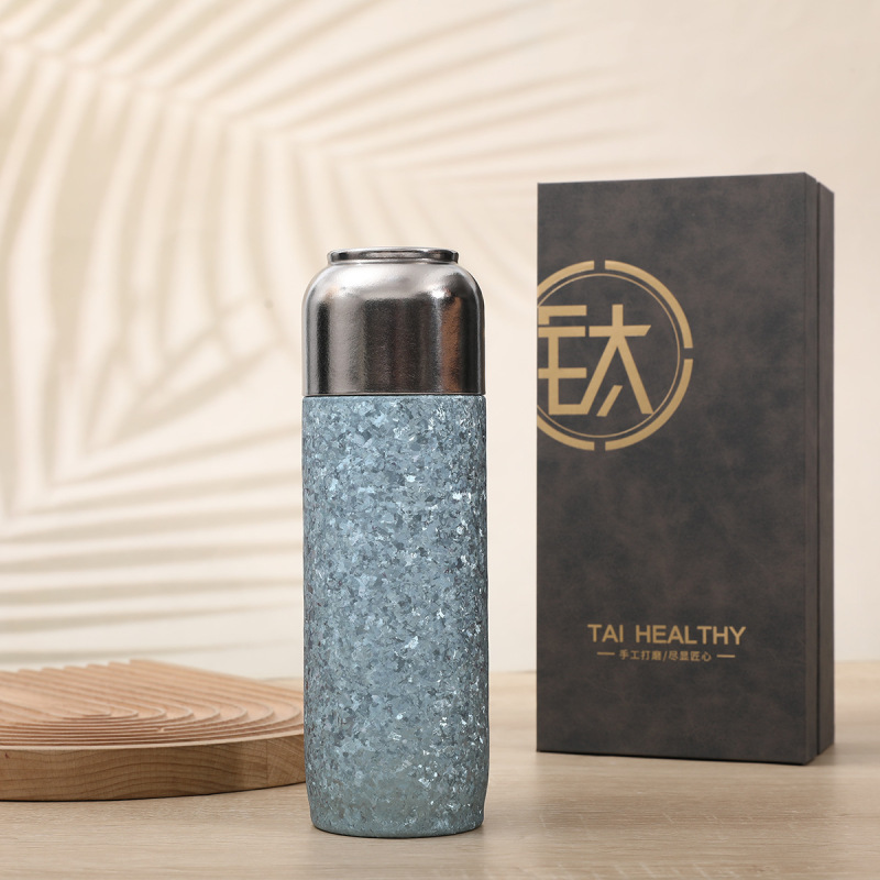 新款磁吸盖纯钛杯高颜值高端茶水分离焖茶杯大容量办公便携保温杯|undefined