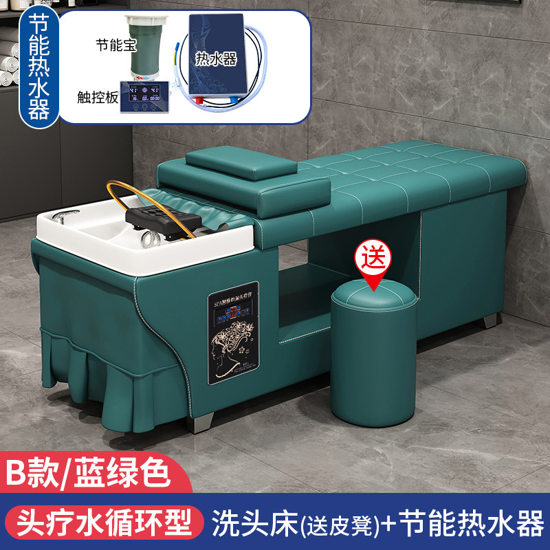 Azul verde + ciclo de agua + calentador de agua