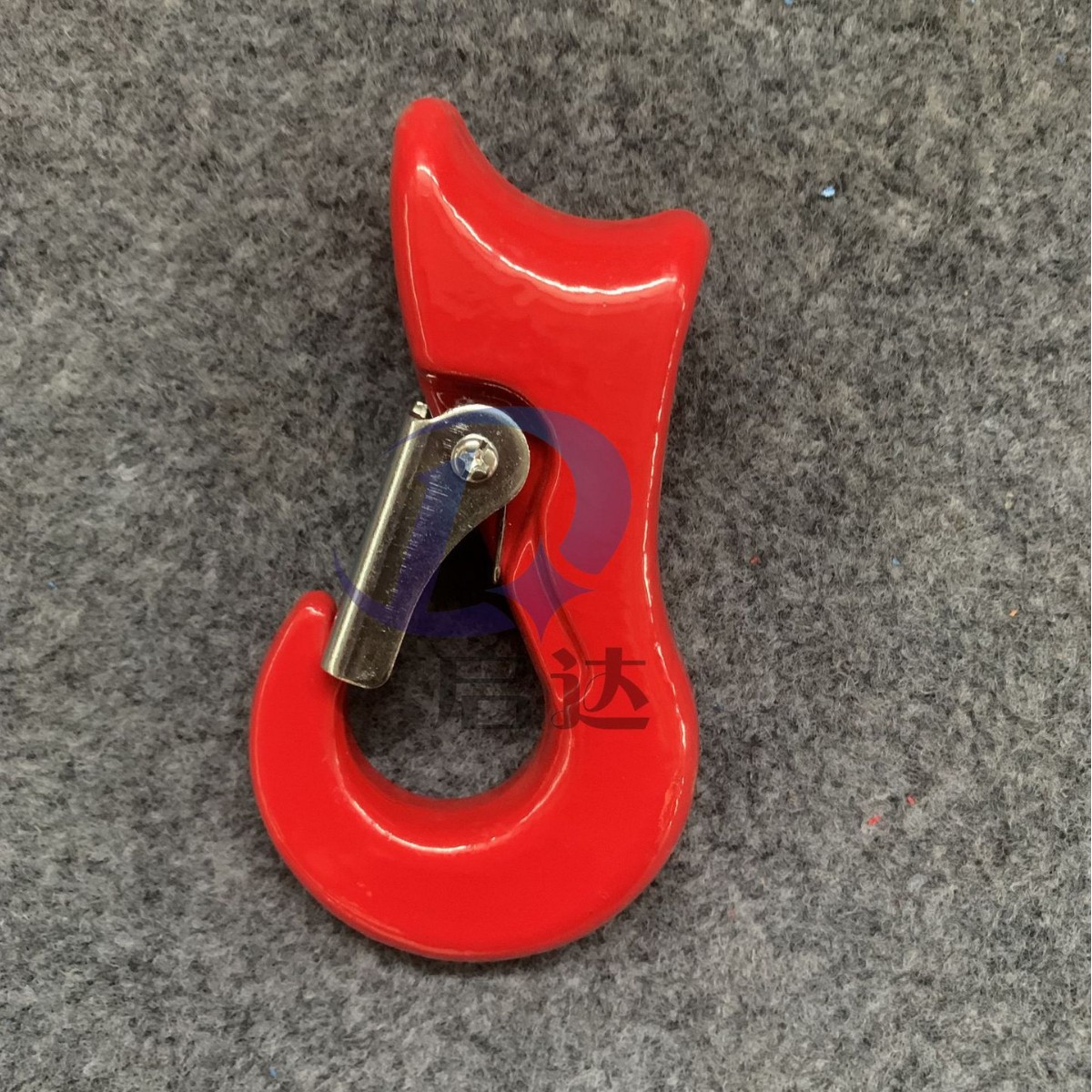 山东神力滑眼钩滑冰钩钢丝绳1.6T2T滑眼钩G80高强度合金钢弯孔钩