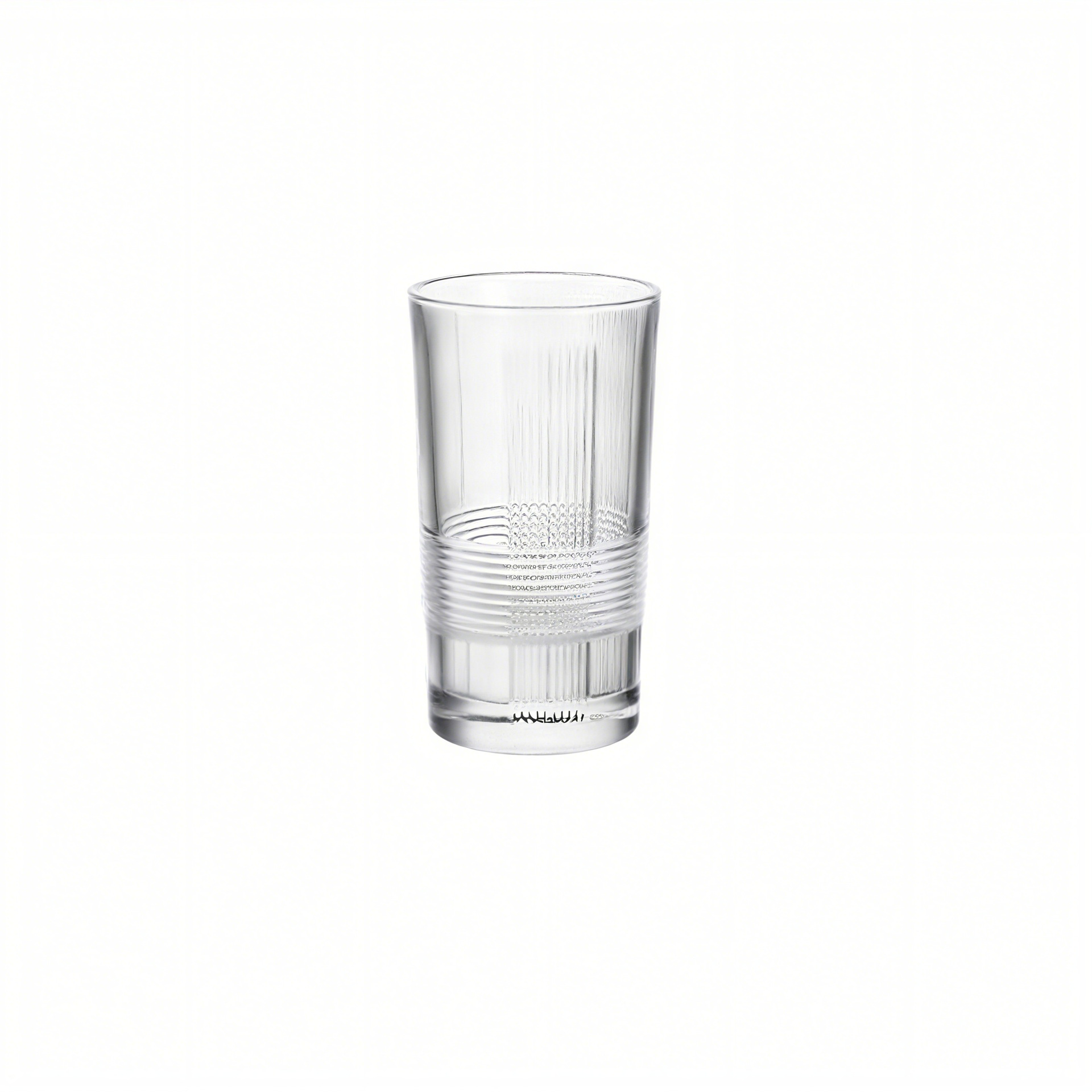 Vaso de vino de vidrio rayado al por mayor, taza de whisky, taza de cerveza, taza de agua recta, taza de bebida impresa logotipo
