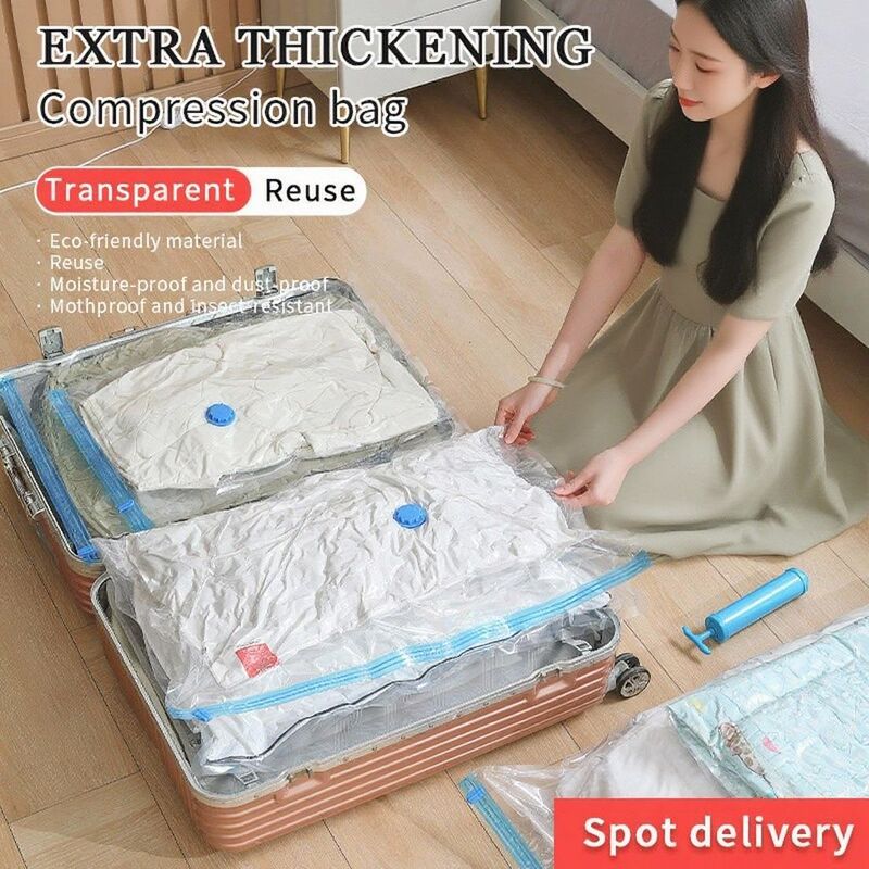 Vacuum Compression Storage Bags for Foreign Trade, Vacuum Travel Bags for down Jackets and Quilts, Extra Large and Thickened Vacuum Compression Storage Bags for Foreign Trade, Vacuum Travel Bags for down Jackets and Quilts, Extra Large and Thickened