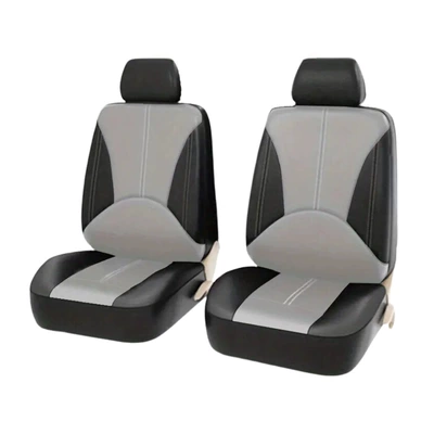 Universal seat cover – Wholesale One Piece - black-and-gray-two-seats-universal-five-seater