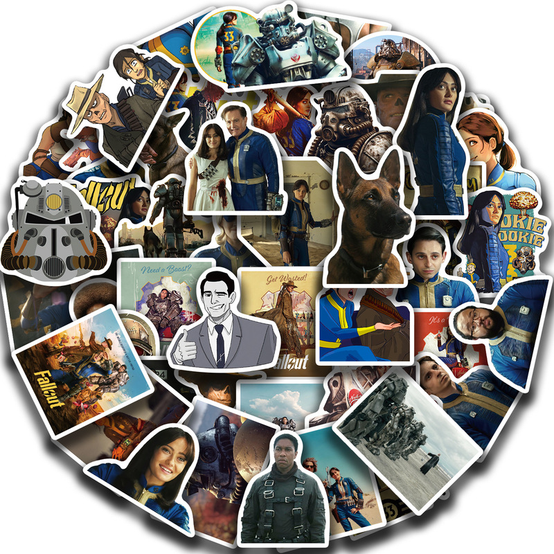 50 Radiant Series Graffiti Stickers Decorative Motorcycle iPad Phone Case Refrigerator Small Stickers Waterproof Stickers