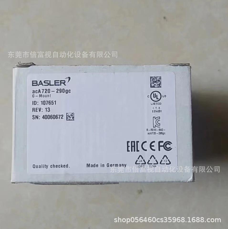 Basler/巴斯勒 工业相机acA720-290gc 全新现货 议价出售