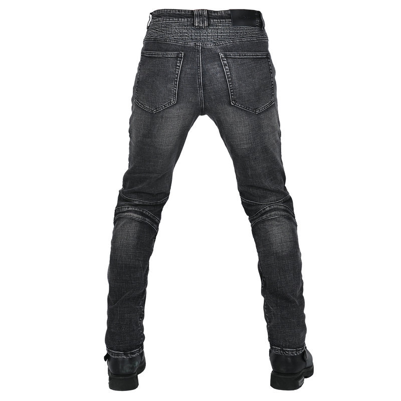 Loong biker lavado vintage motocicleta anti-caída pantalones motocicleta jeans hombres estiramiento casual ciclismo Pantalones