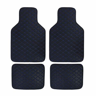 mats, all-season right-hand drive – Universal Foot Pad - black-blue-line-convex-head-four-piece-set