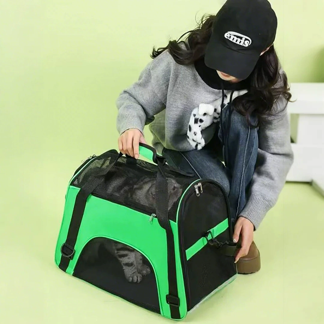 Сумка для кошек Сумка для домашних животных Собака выходит на портативный портативный