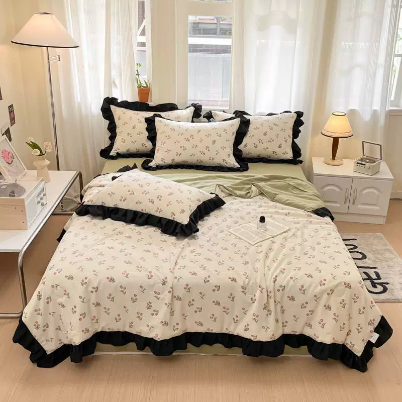 2025 new double-layer yarn summer quilt series