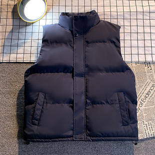 Autumn and Winter Vest Men's Handsome Fashionable Warm Vest Youth Sleeves Sports Casual Coat Vest