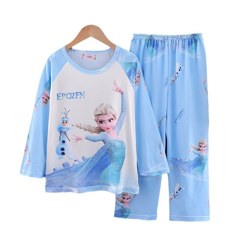 Children's summer pijama for boys, thin long-sleeve, cartoon set
