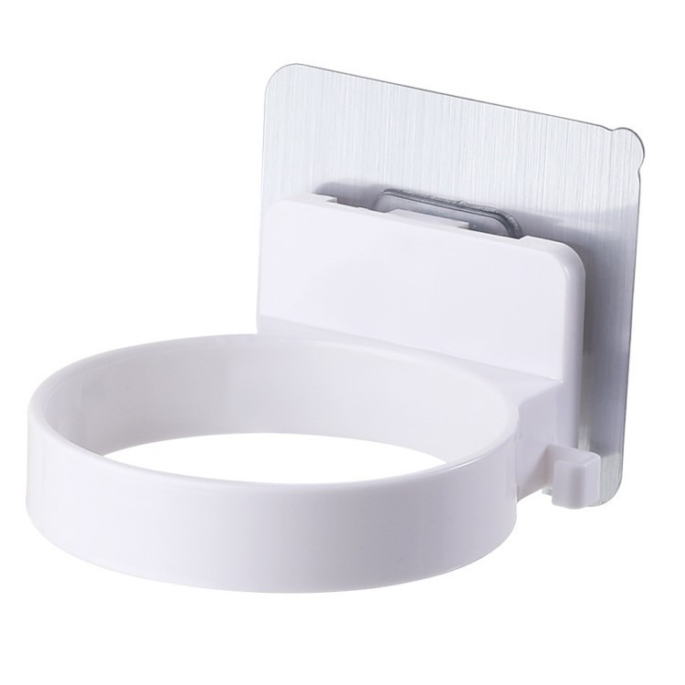 Secador de pelo sin perforaciones soporte rack de almacenamiento secador de pelo rack de almacenamiento montado en la pared baño secador de pelo estante de baño