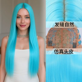 假发长卷发;假发短卷发;长直发假发