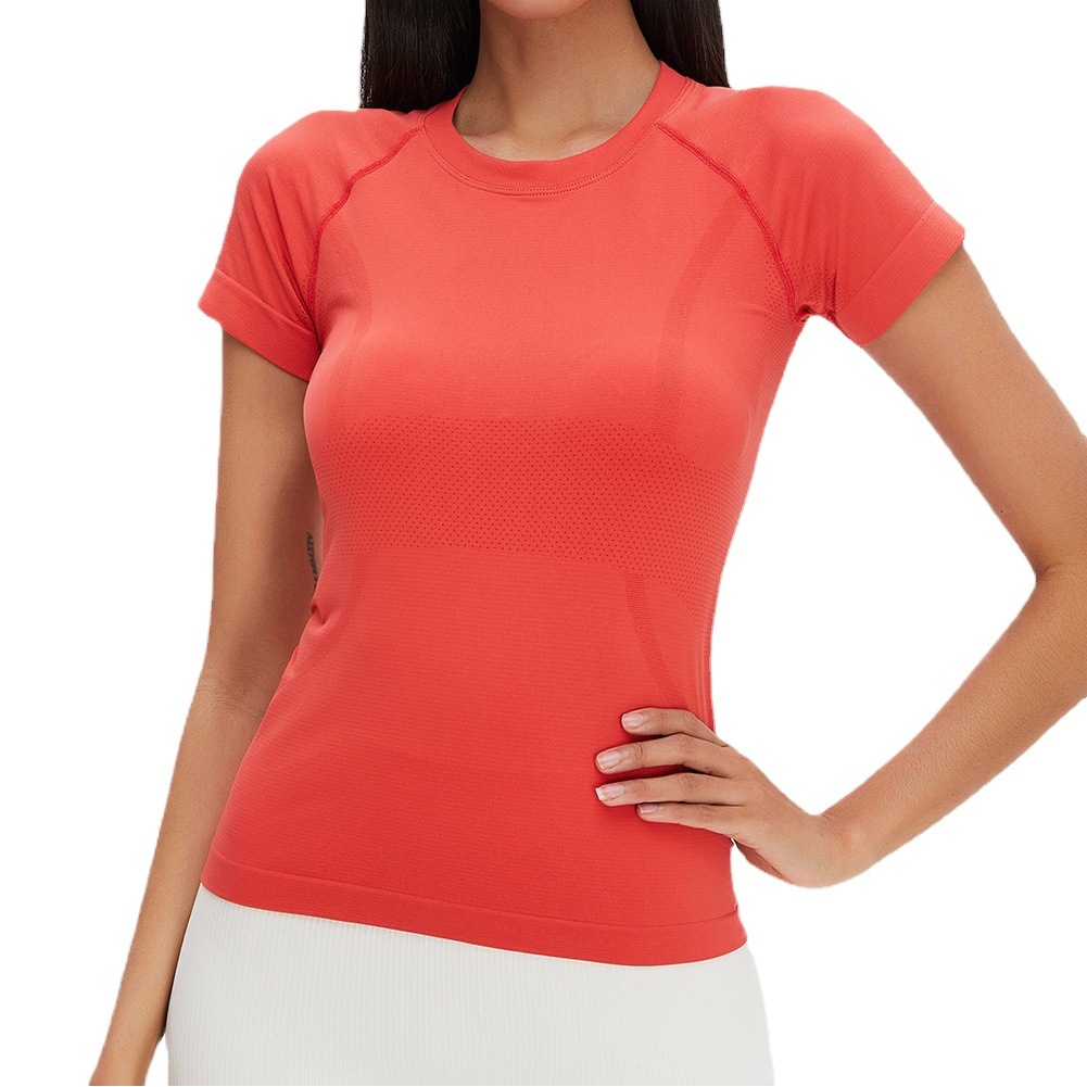 Ropa de yoga sin costuras, de secado rápido, transpirable, no se puede devolver ni cambiar, tops deportivos de secado rápido con sensación de piel desnuda, ropa deportiva de secado rápido para mujer