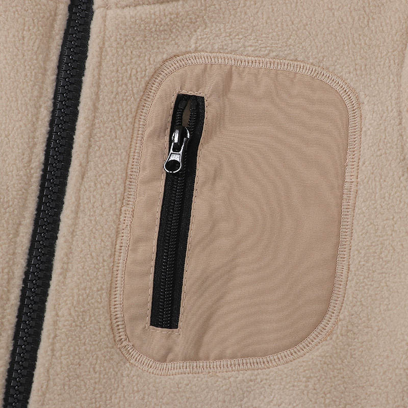 (2개) 가을과 겨울 새로운 어린이 부모-자식 성인 패치 포켓 스탠드 칼라 지퍼 양털 코트 경량 따뜻한 라이너 교복