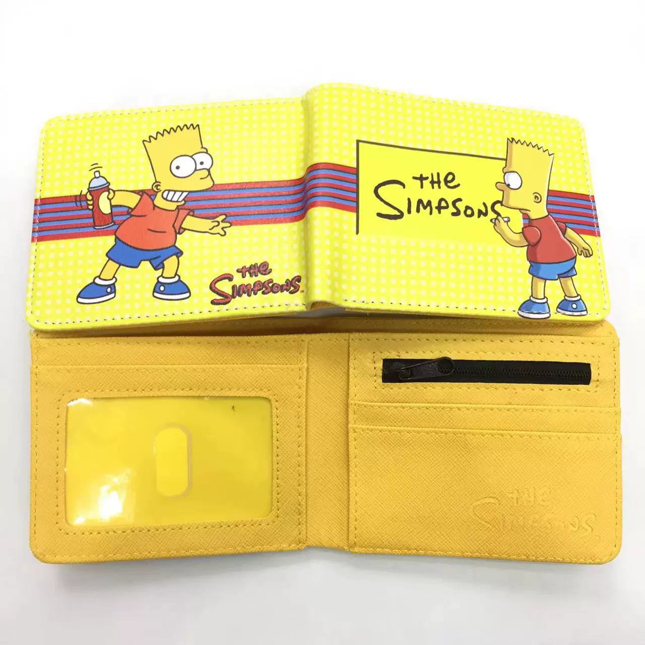 Cartoon cute polyurethane wallet, short card holder