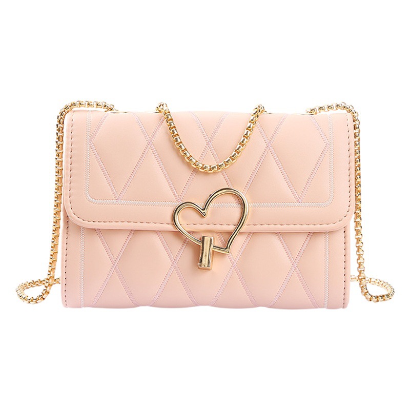 LONNY bolsa de amor bolsa de mujer nueva bolsa de cadena de rombo estilo Chanel bolsa de mensajero del todo fósforo bolsa pequeña de verano para mujer
