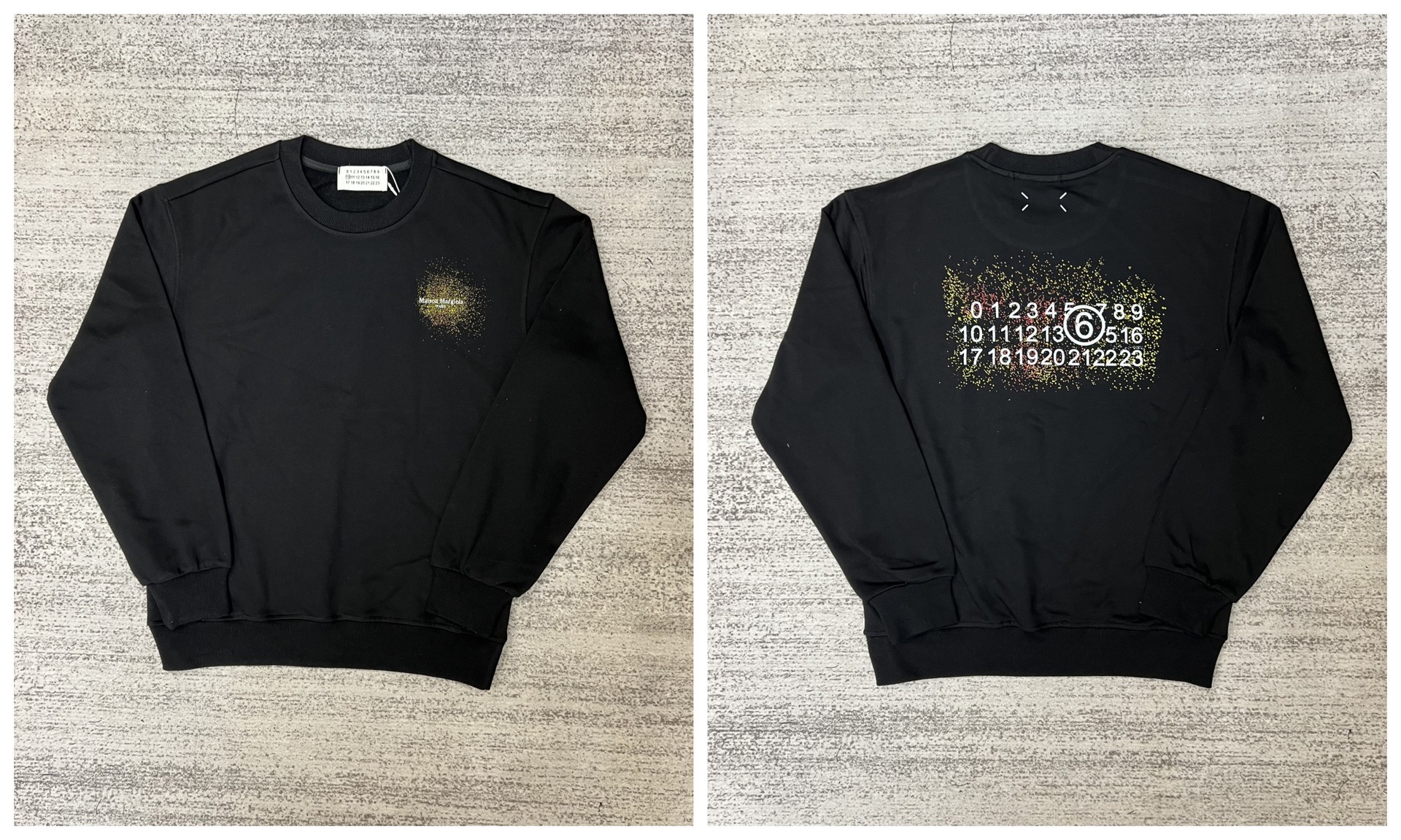 MM6 Sweatshirt Numeric Logo Black