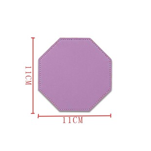 New Cross-Border Nordic Hexagonal Coaster Insulation Pad Bowl Pad Tool Dining Table Mat Leather Leather Small Mat