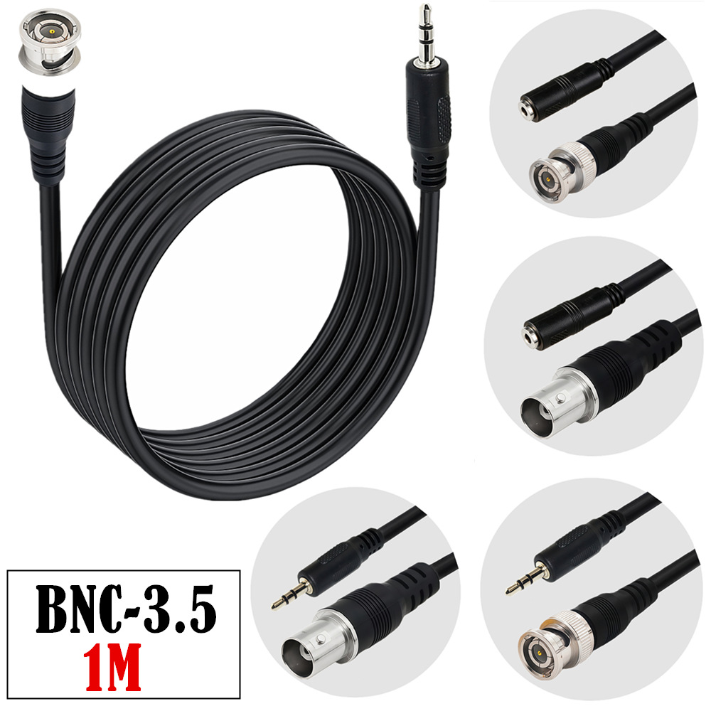 Rj59 Coaxial Cable Bnc Male To Female To 3.5mm Male To Female Suitable...