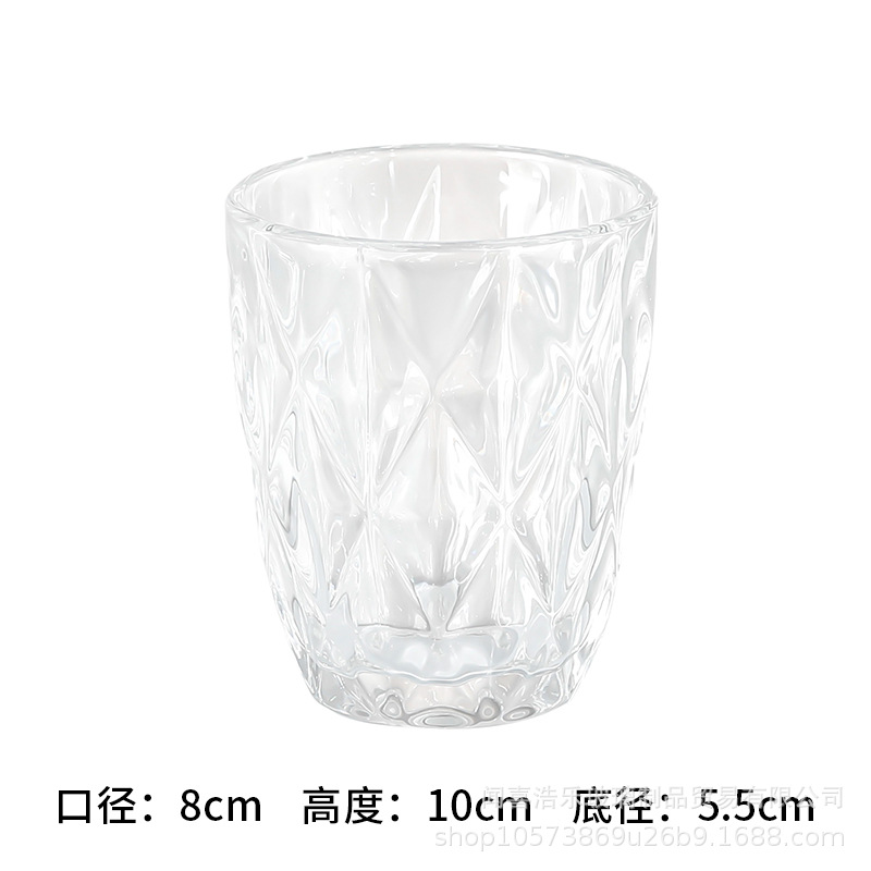 Color para el hogar del hotel en forma de diamante al por mayor color primario taza de agua gruesa taza de enjuague bucal del hotel taza de jugo taza de cepillo de dientes taza de cerveza