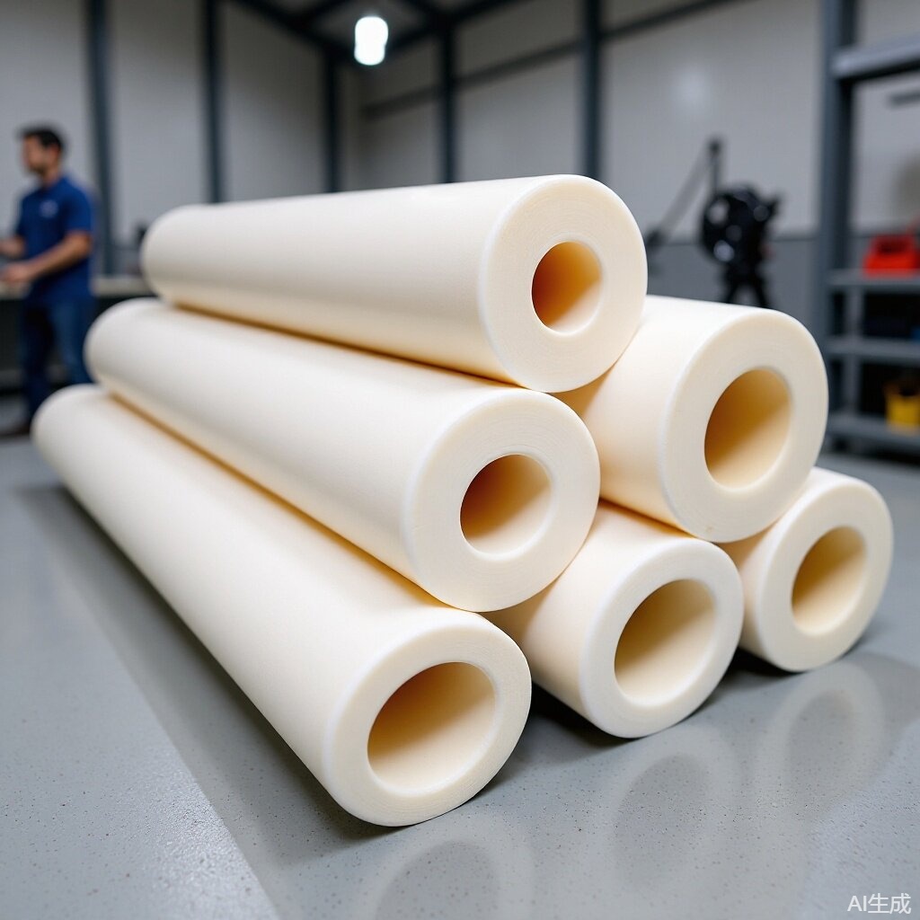 塑料制品尼龙棒厂家批发尼龙异形件尼龙空心管尼龙套管浇筑尼龙管