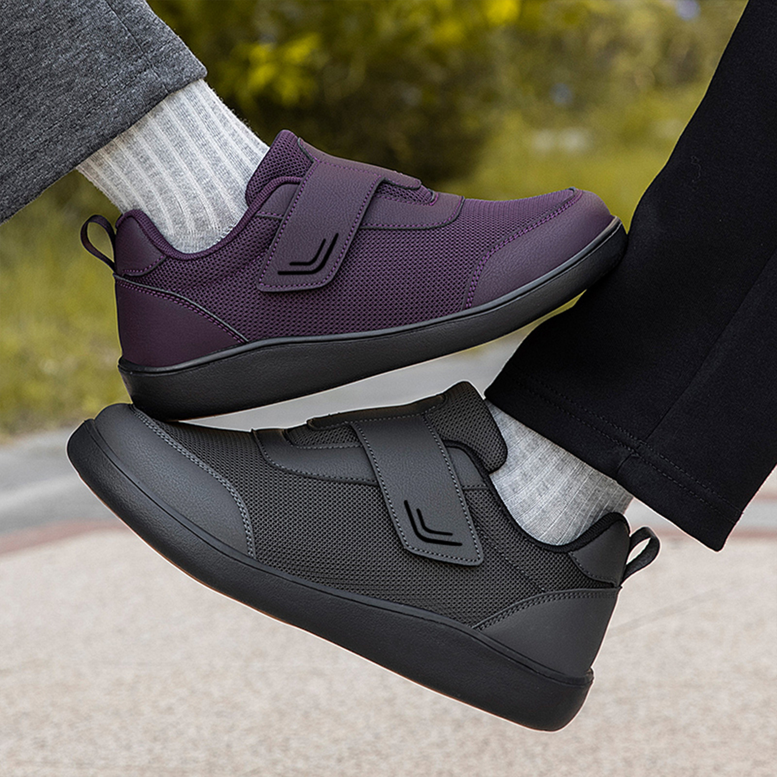 Zapatos para hombres de otoño ligeros con suela suave y cómodos para padres, zapatos deportivos casuales de pies anchos transfronterizos para hombres y mujeres.