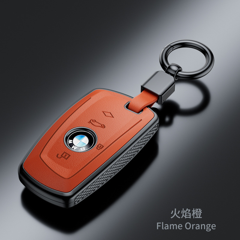 Suitable for New Bmw Key Cover X1/x2/x3/320li/5 Series/3 Series/7 Series/525li Nappa Pattern Fashion Case